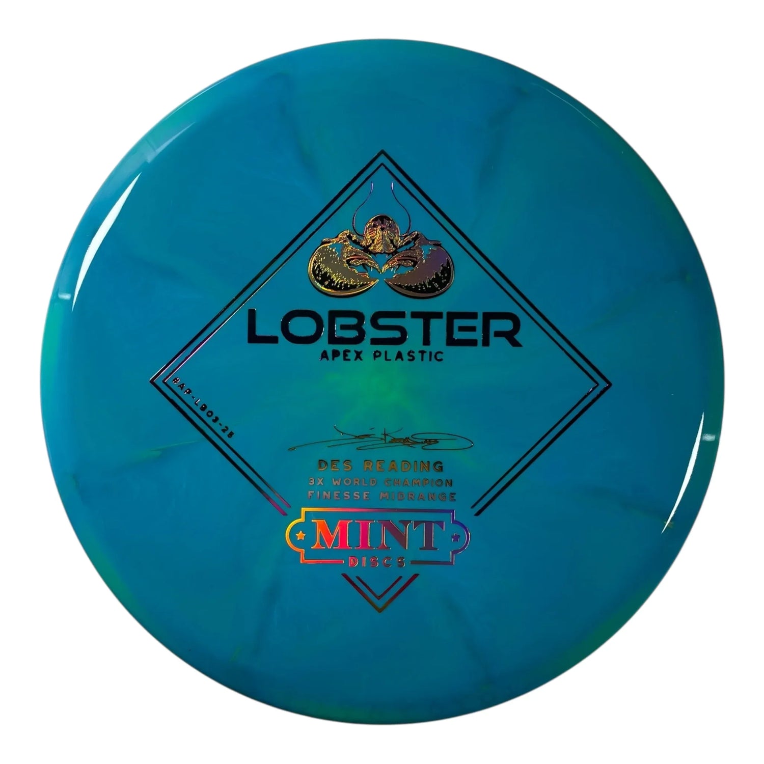 Mint Discs Lobster | Apex Swirl | Teal/Gold/Sunset 178g Disc Golf