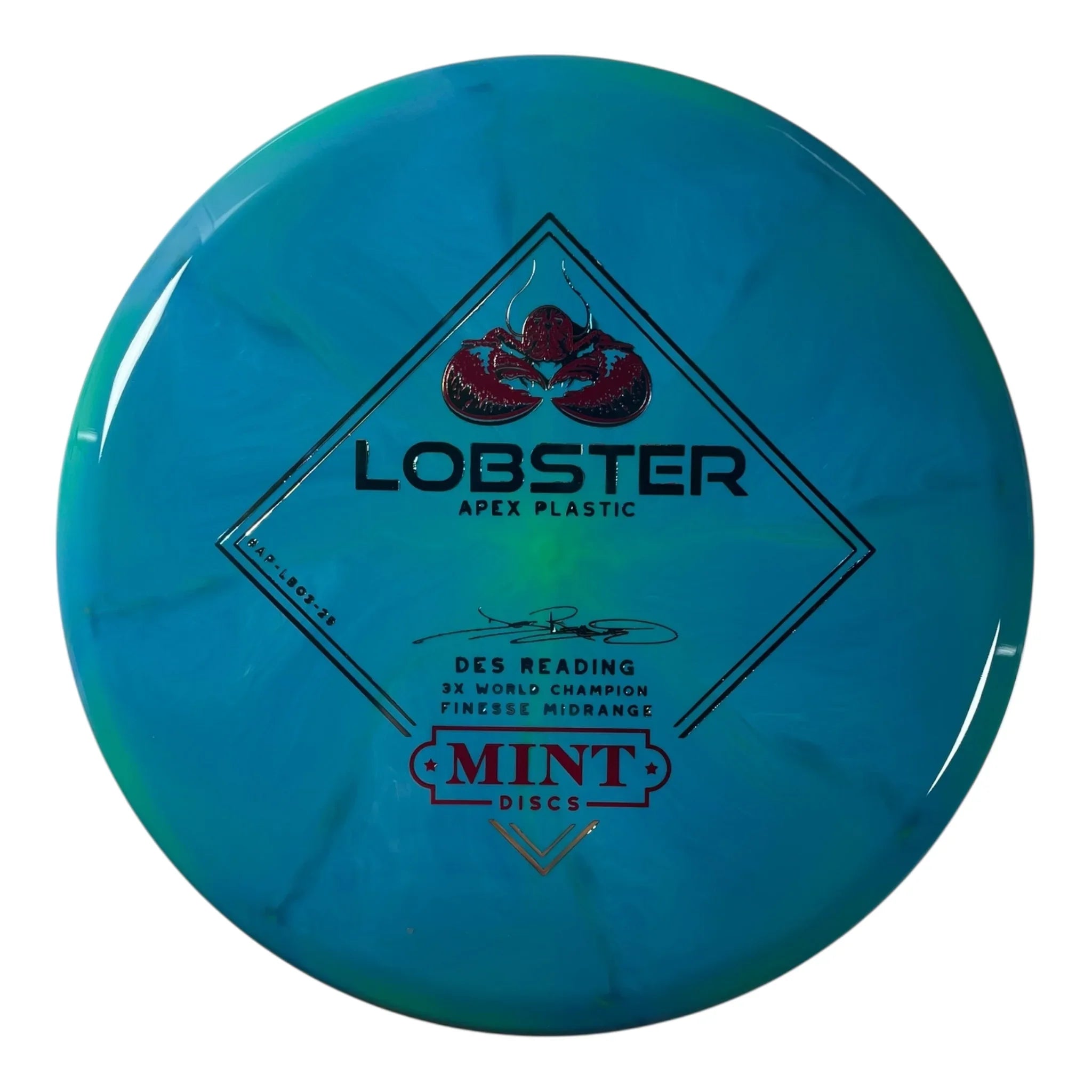 Mint Discs Lobster | Apex Swirl | Teal/Red/Multi 178g Disc Golf