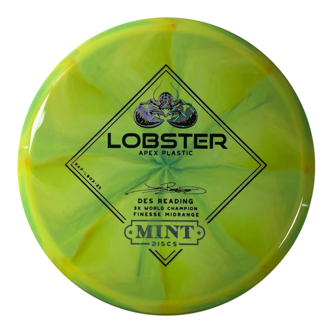 Mint Discs Lobster | Apex Swirl | Yellow/Holo/Bronze 174g Disc Golf