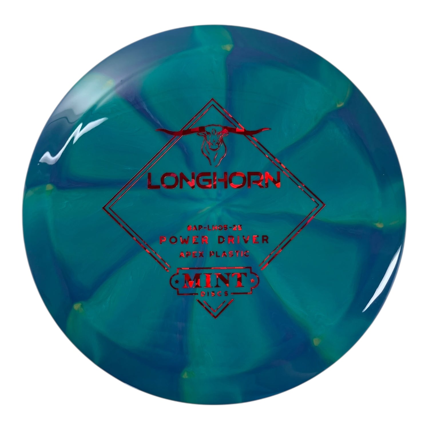 Mint Discs Longhorn | Apex Swirl | Blue/Red 169g Disc Golf