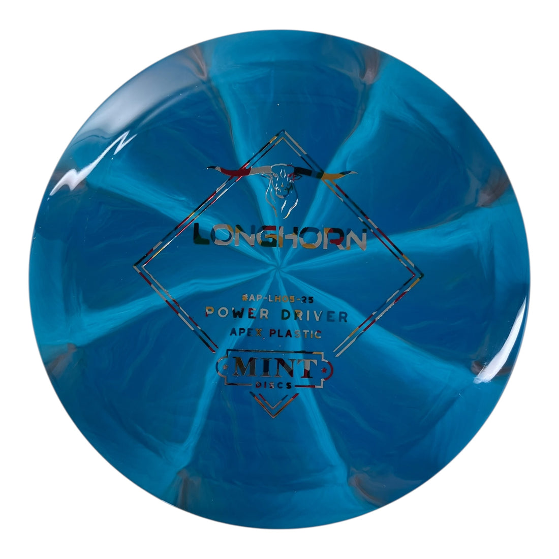 Mint Discs Longhorn | Apex Swirl | Blue/Wonderbread 166g Disc Golf