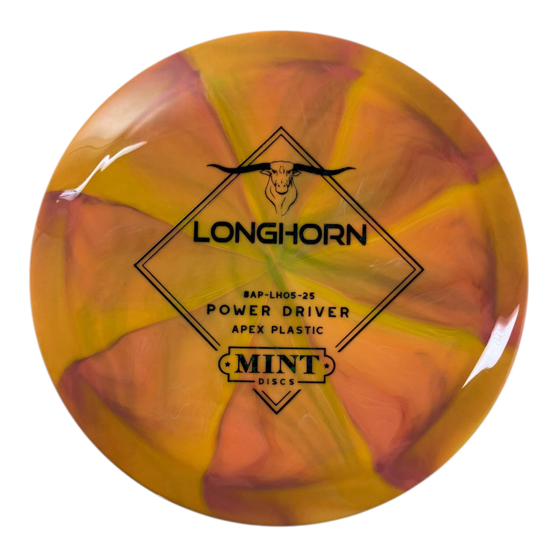 Mint Discs Longhorn | Apex Swirl | Orange/Oil Slick 174g Disc Golf