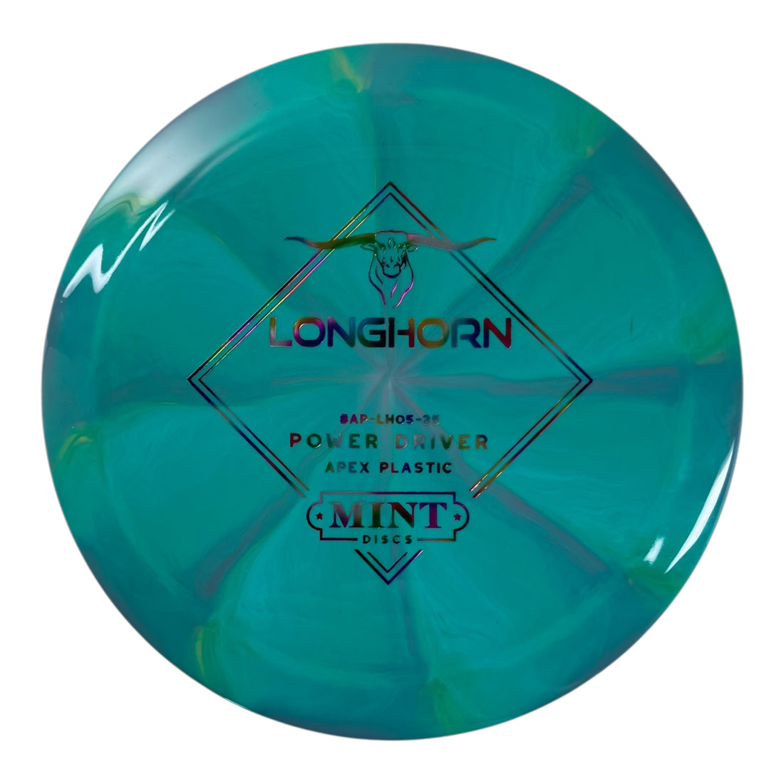 Mint Discs Longhorn | Apex Swirl | Teal/Multi 166g Disc Golf