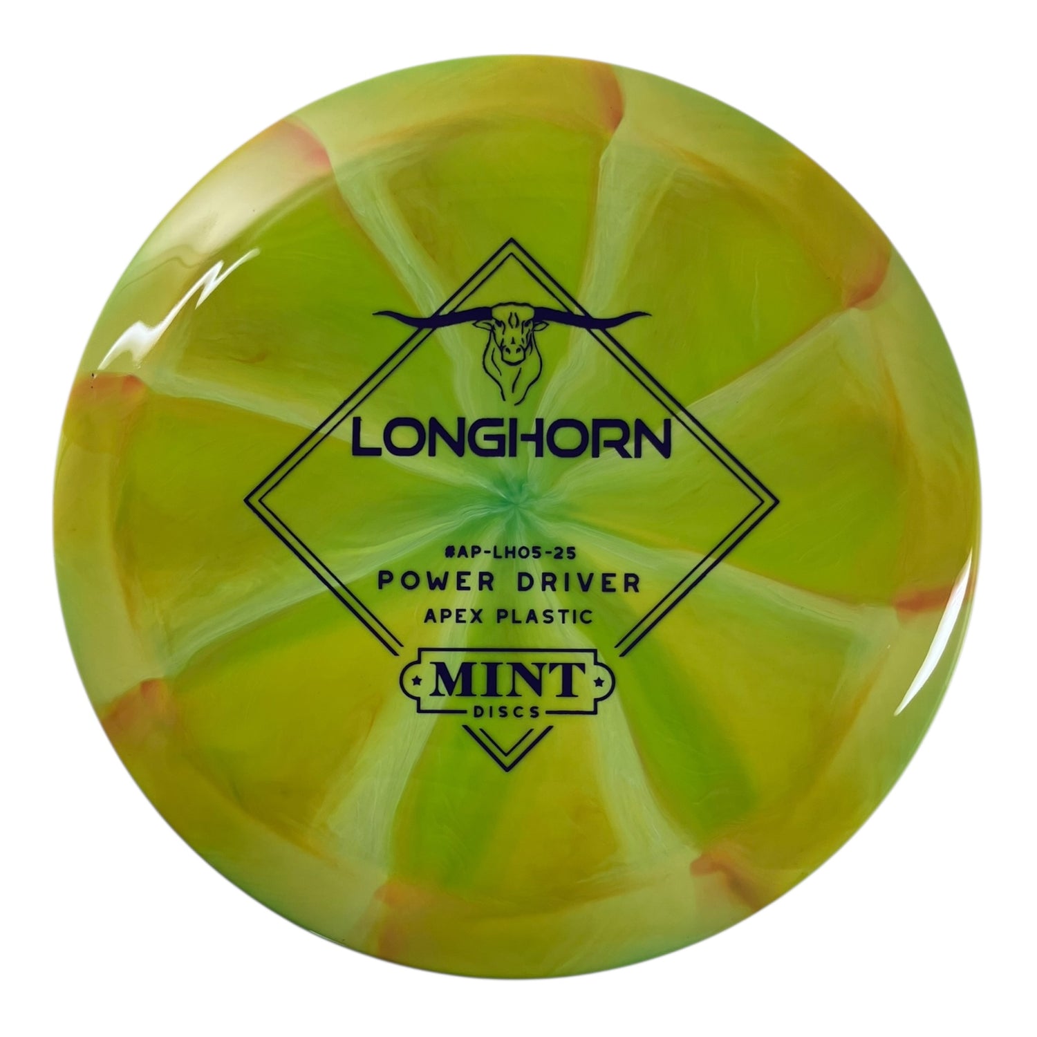 Mint Discs Longhorn | Apex Swirl | Yellow/Purple 165g Disc Golf