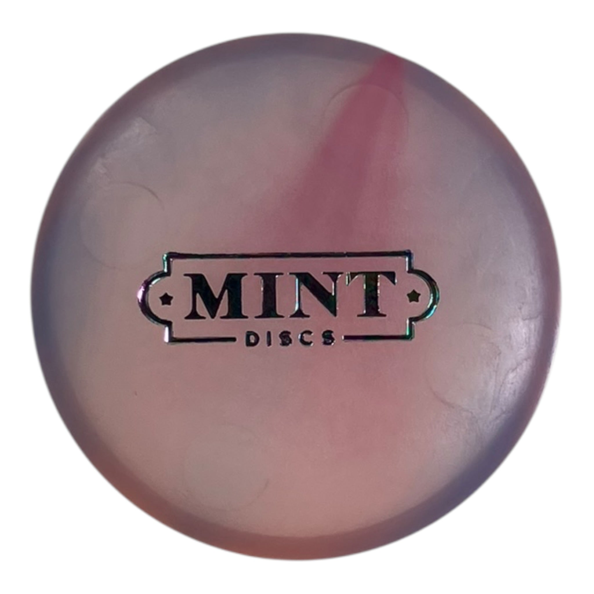 Mint Discs Mint Disc Can Topper Mini Marker | Clear/Multi (Bar Stamp) Disc Golf