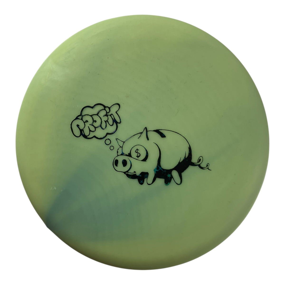 Mint Discs Mint Disc Mini Marker | Green/Black (Profit Pig) Disc Golf