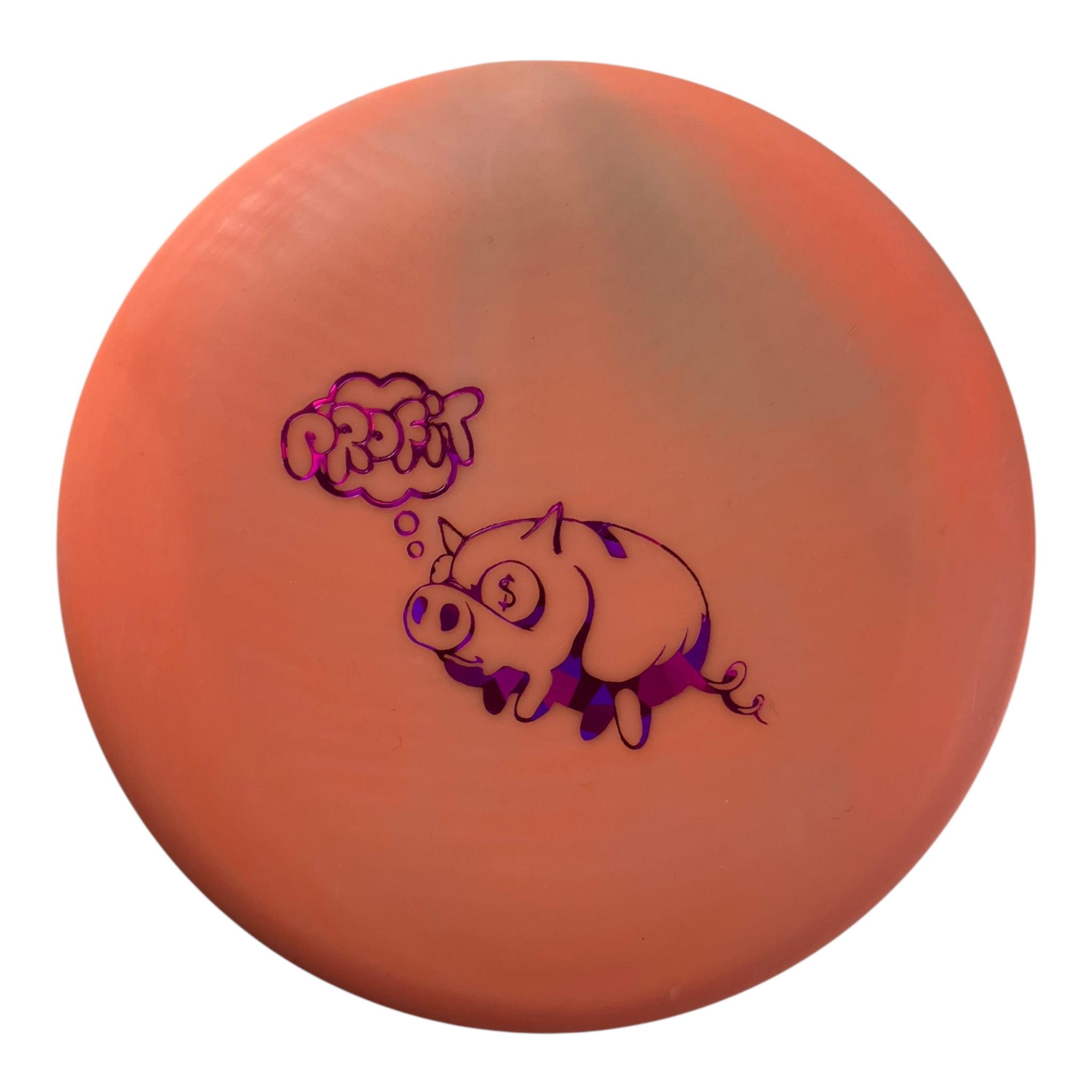 Mint Discs Mint Disc Mini Marker | Orange/Pink (Profit Pig) Disc Golf