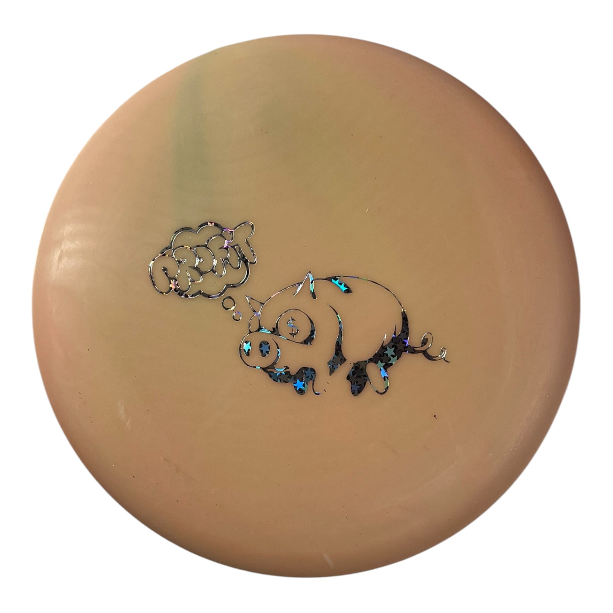 Mint Discs Mint Disc Mini Marker | Orange/Stars (Profit Pig) Disc Golf