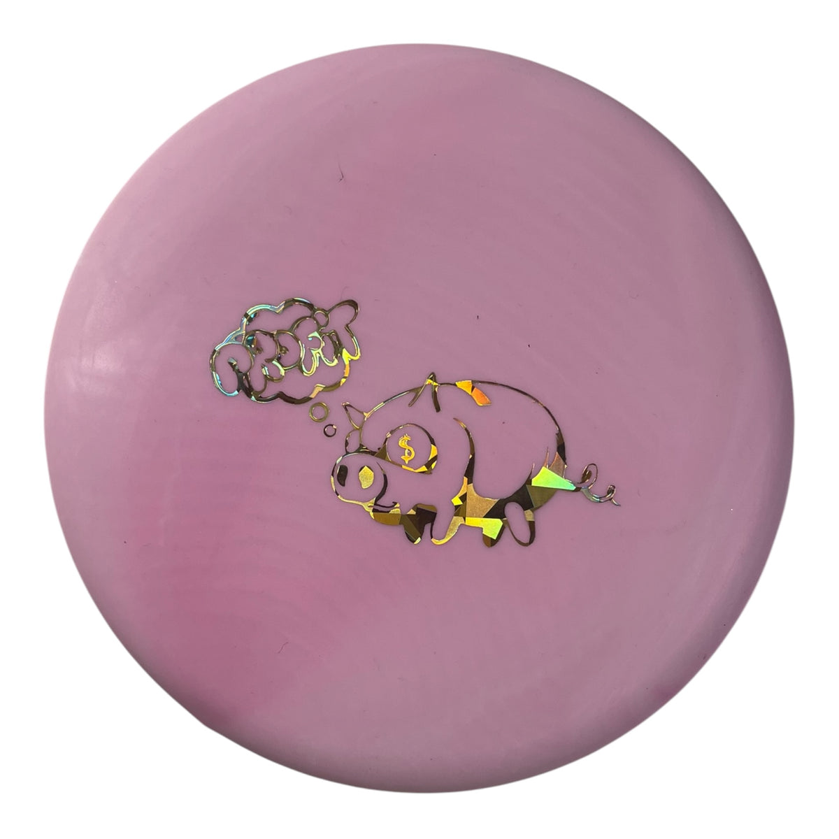 Mint Discs Mint Disc Mini Marker | Pink/Gold Holo (Profit Pig) Disc Golf