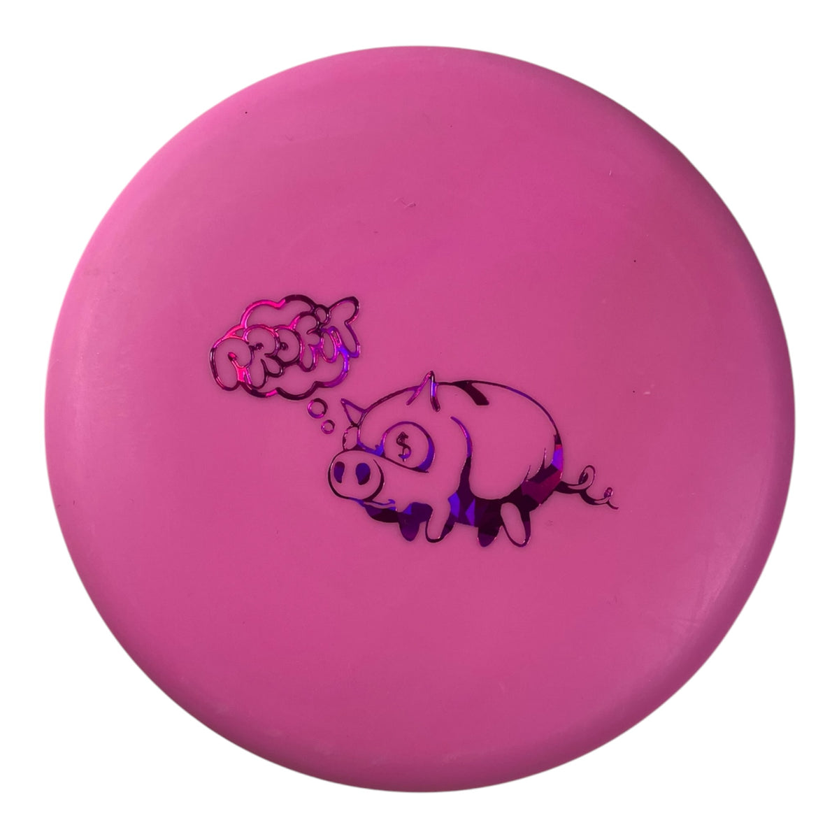 Mint Discs Mint Disc Mini Marker | Pink/Pink Holo (Profit Pig) Disc Golf