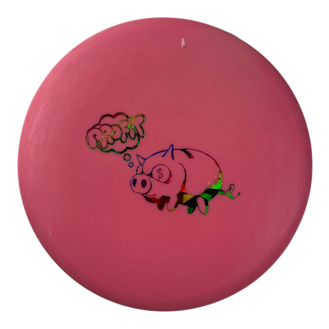 Mint Discs Mint Disc Mini Marker | Pink/Rainbow (Profit Pig) Disc Golf