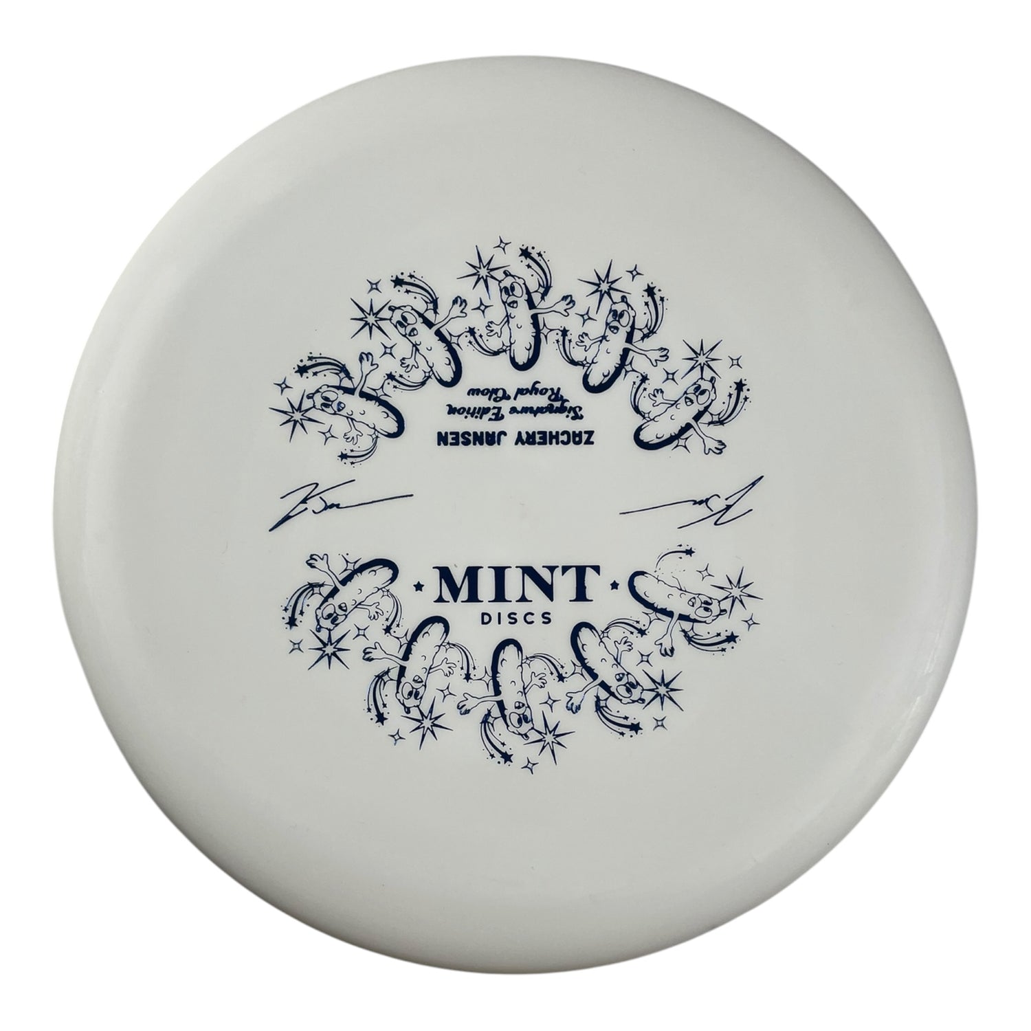 Mint Discs Pickle | Royal Nocturnal Glow Medium | White/Blue 174g (Zachary Jansen) Disc Golf