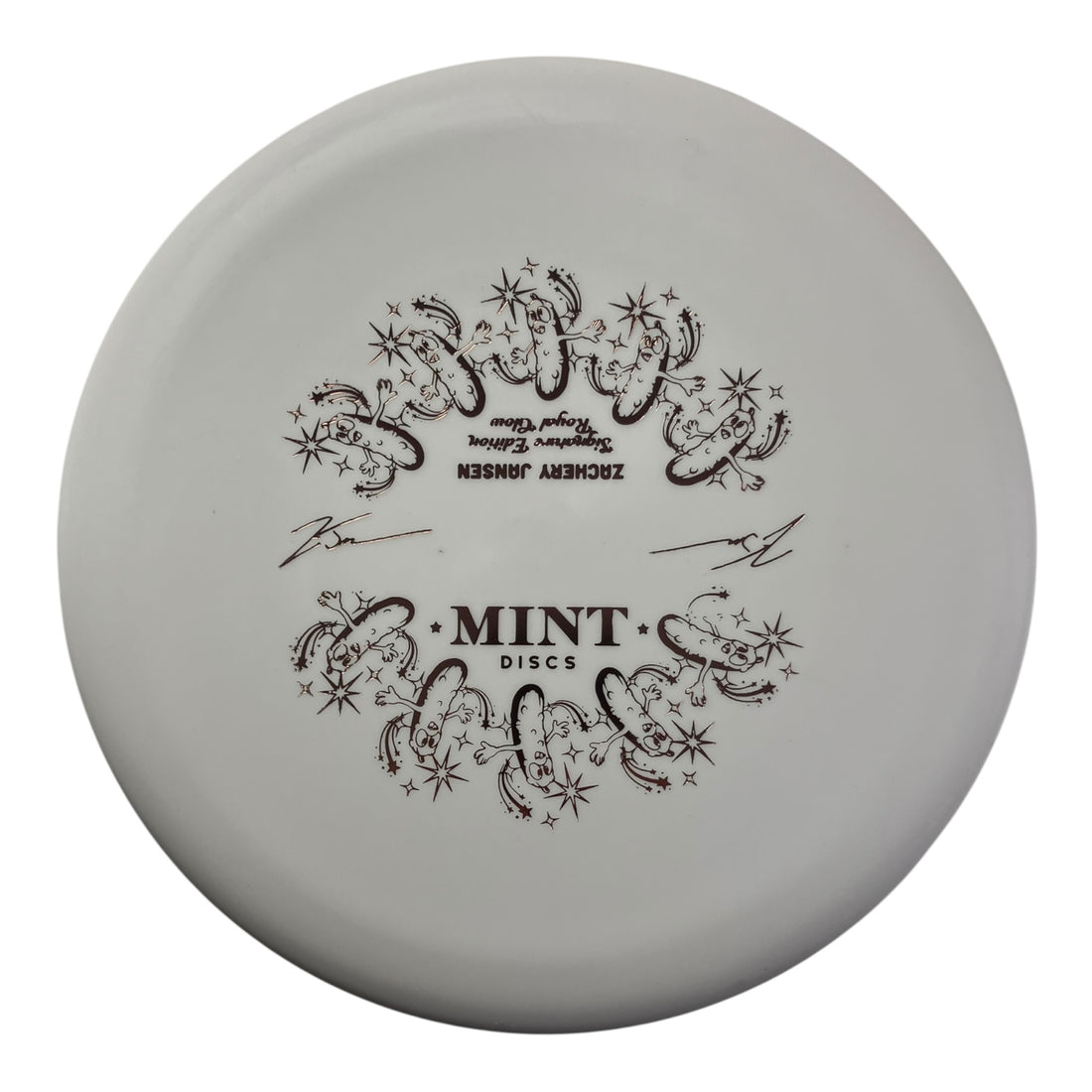 Mint Discs Pickle | Royal Nocturnal Glow Medium | White/Pink 173g (Zachary Jansen) Disc Golf