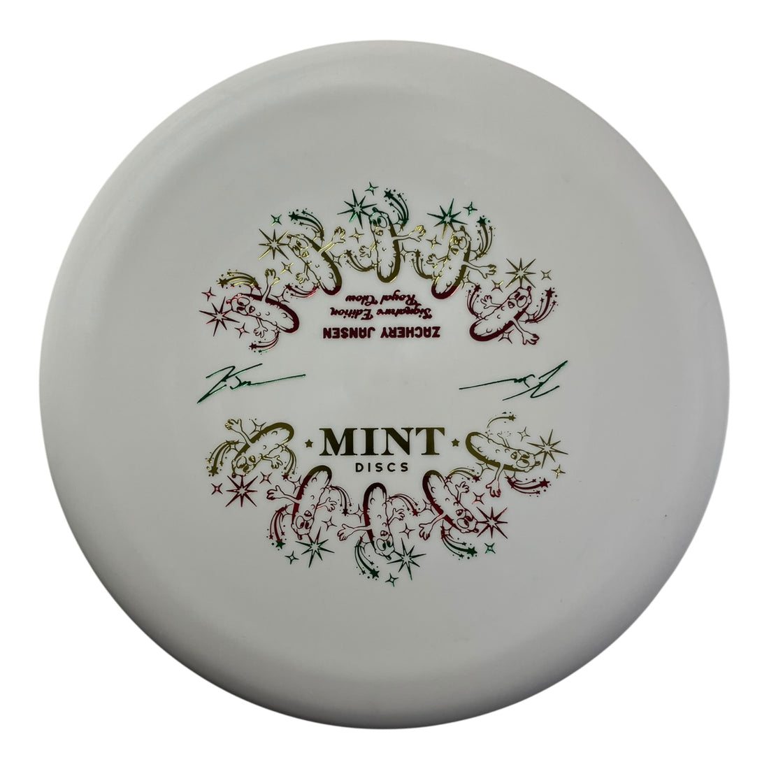 Mint Discs Pickle | Royal Nocturnal Glow Medium | White/Rasta 174g (Zachary Jansen) Disc Golf