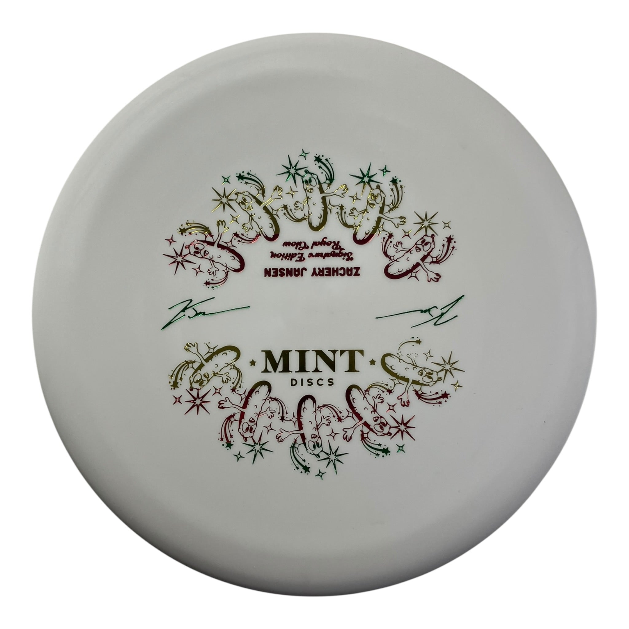 Mint Discs Pickle | Royal Nocturnal Glow Medium | White/Rasta 174g (Zachary Jansen) Disc Golf