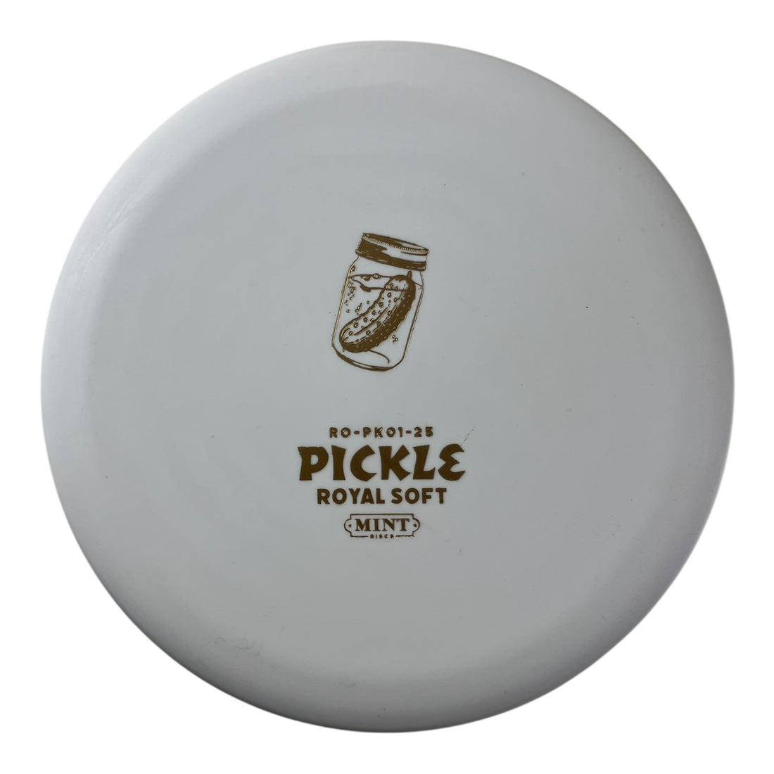 Mint Discs Pickle | Royal Soft | White/Gold 174g Disc Golf