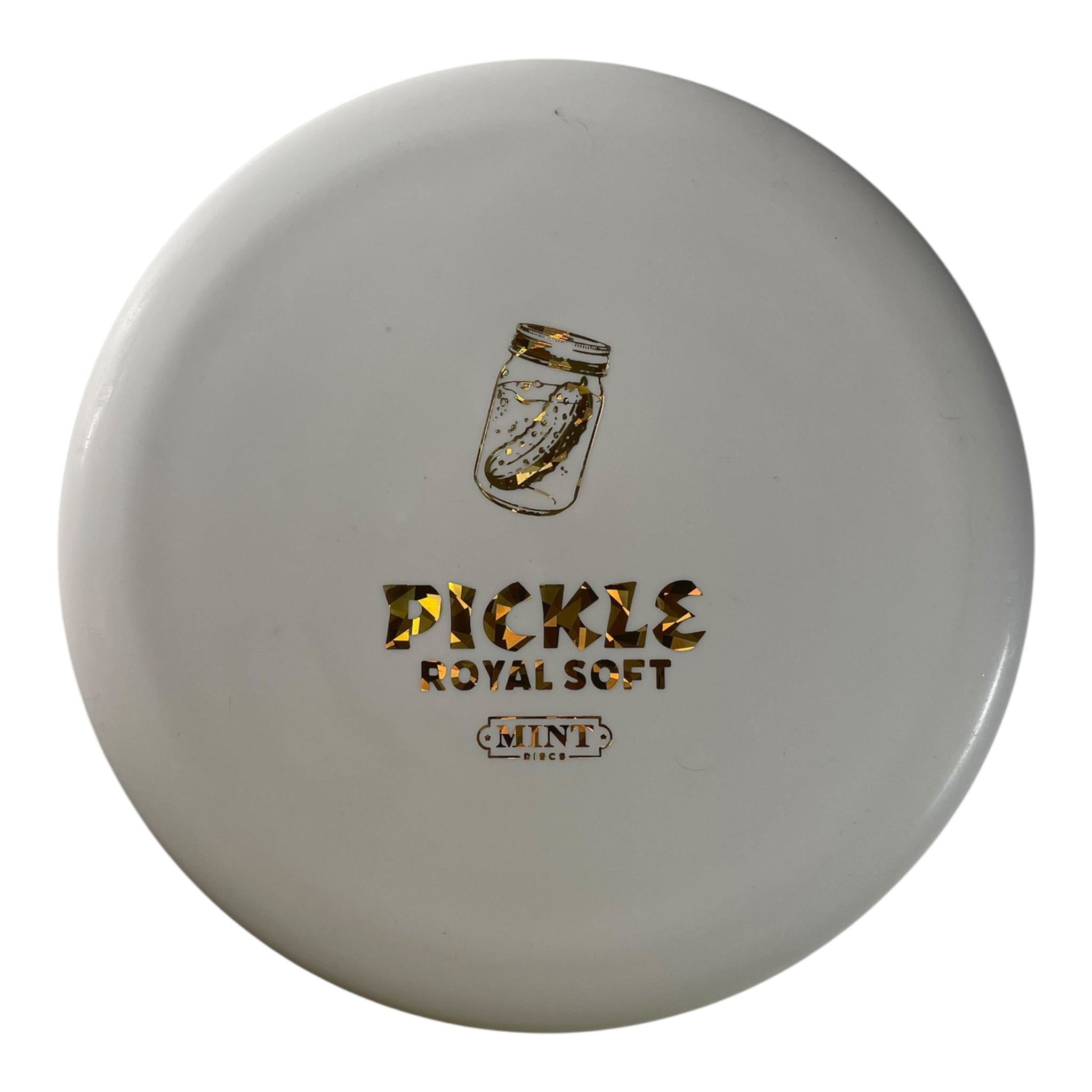 Mint Discs Pickle | Royal Soft | White/Gold Holo 172g Disc Golf