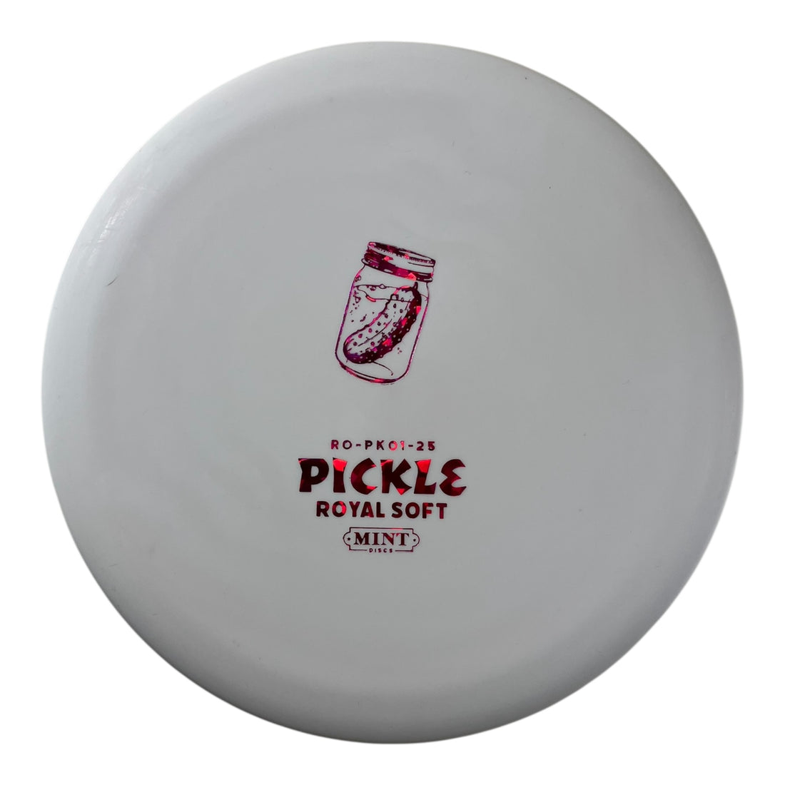 Mint Discs Pickle | Royal Soft | White/Pink 173-174g Disc Golf