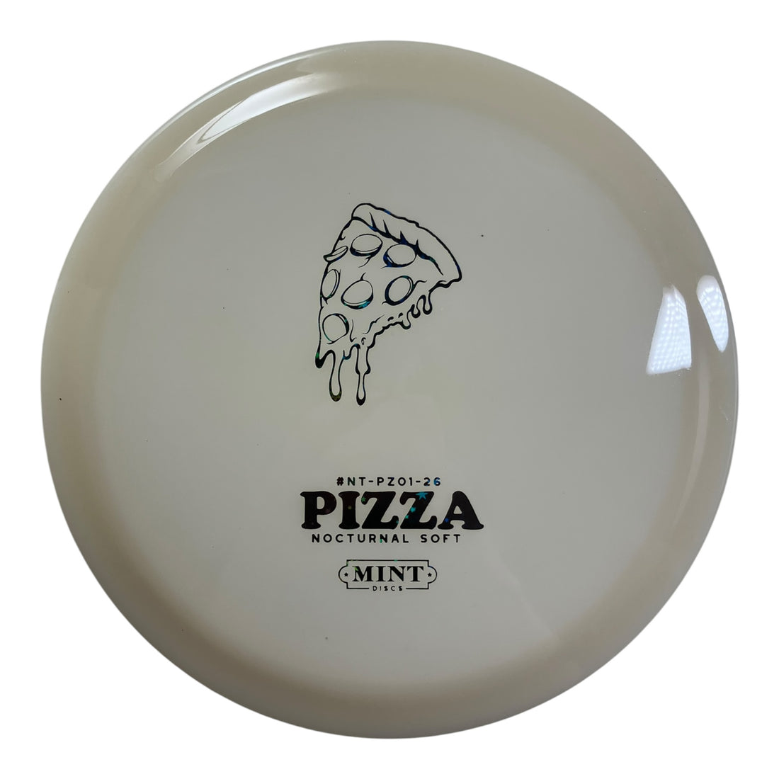 Mint Discs Pizza | Nocturnal | Glow/Black Stars 174g Disc Golf