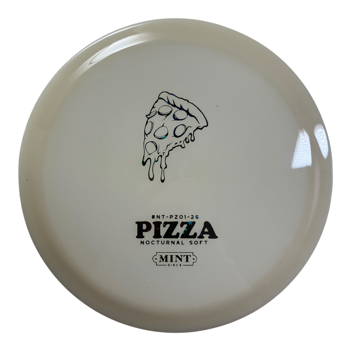 Mint Discs Pizza | Nocturnal | Glow/Black Stars 174g Disc Golf