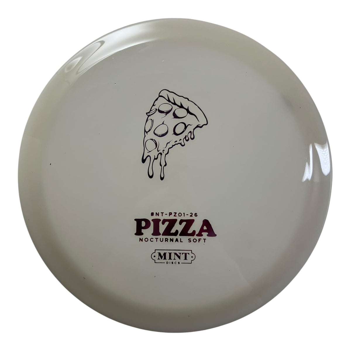 Mint Discs Pizza | Nocturnal | Glow/Purple 175g Disc Golf