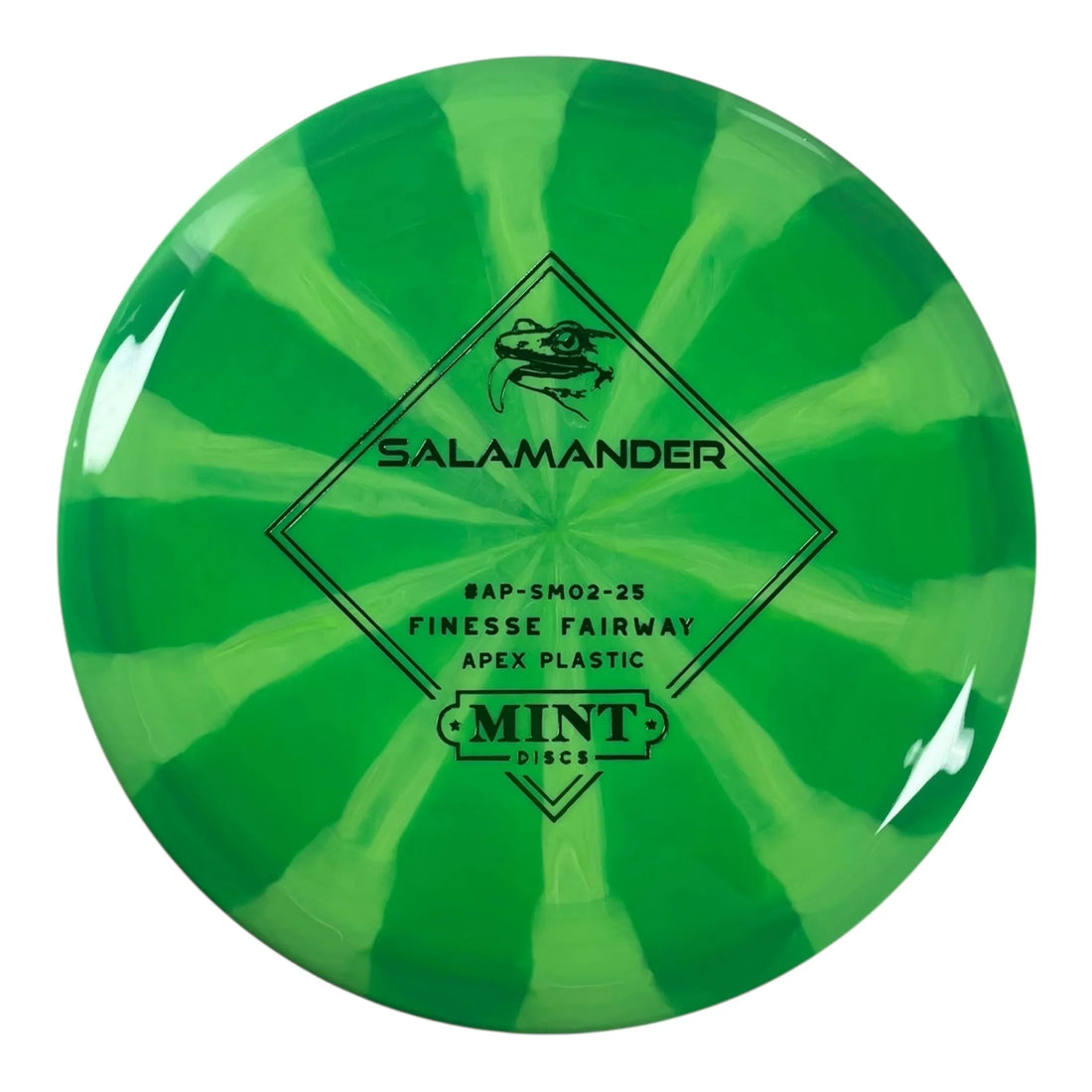 Mint Discs Salamander | Apex Swirl | Green/Green 174g Disc Golf