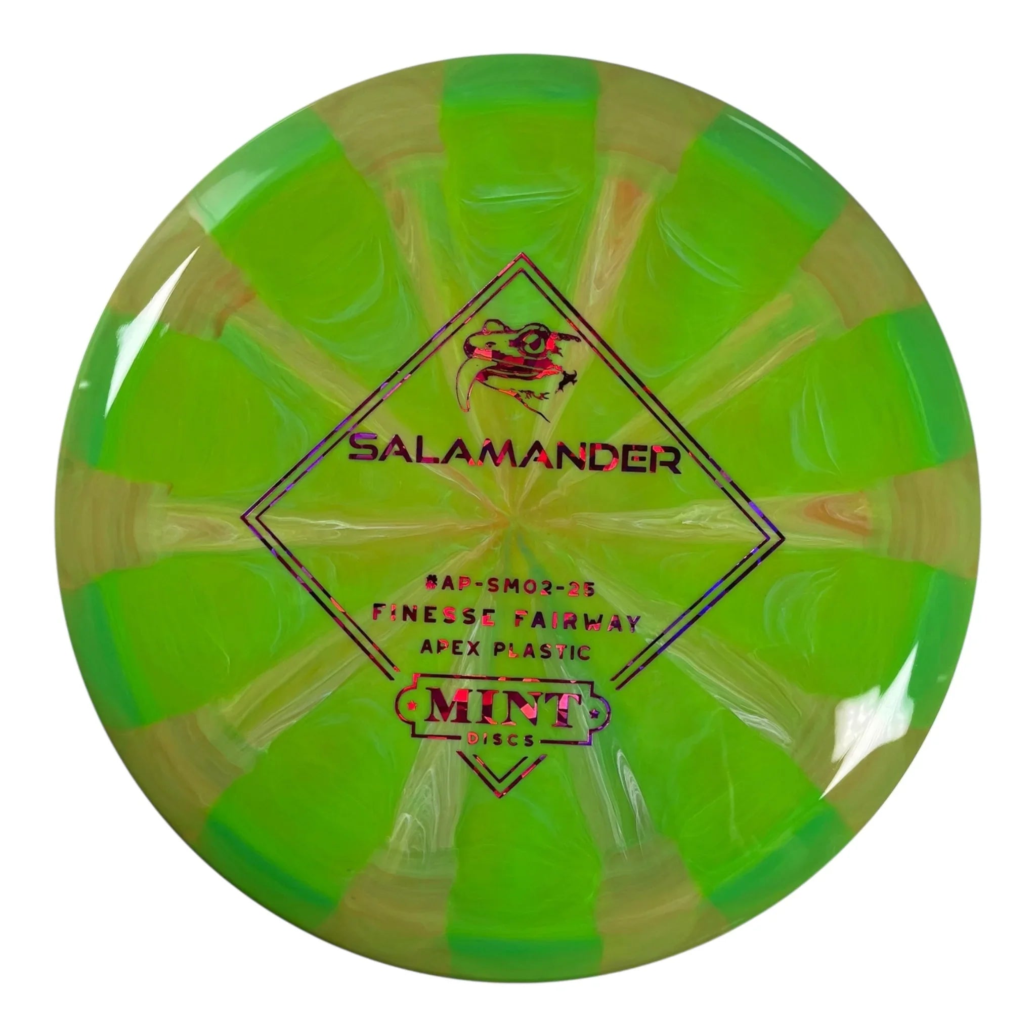Mint Discs Salamander | Apex Swirl | Green/Orange/Pink 169g Disc Golf