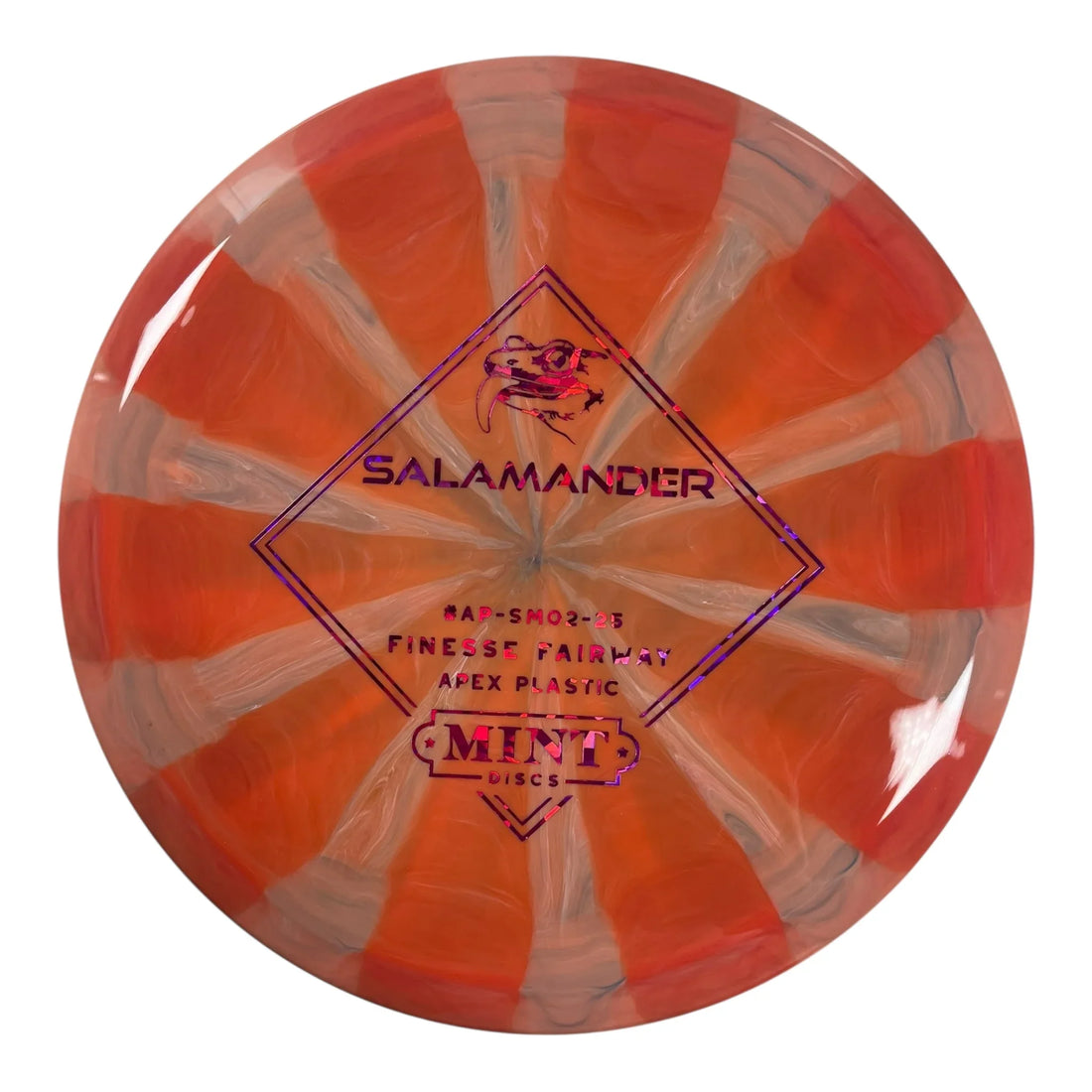Mint Discs Salamander | Apex Swirl | Orange/Pink/Pink 169g Disc Golf