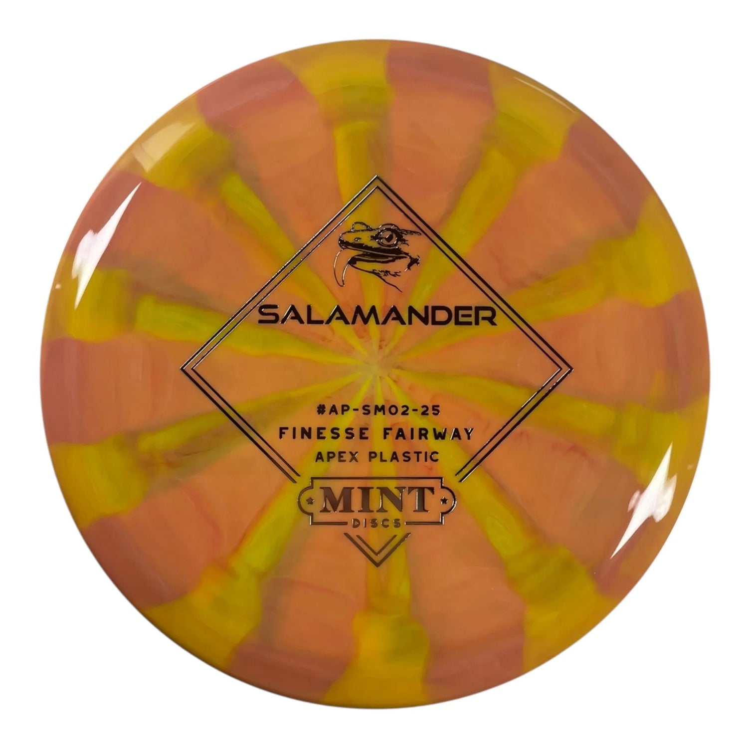 Mint Discs Salamander | Apex Swirl | Orange/Silver 174g Disc Golf
