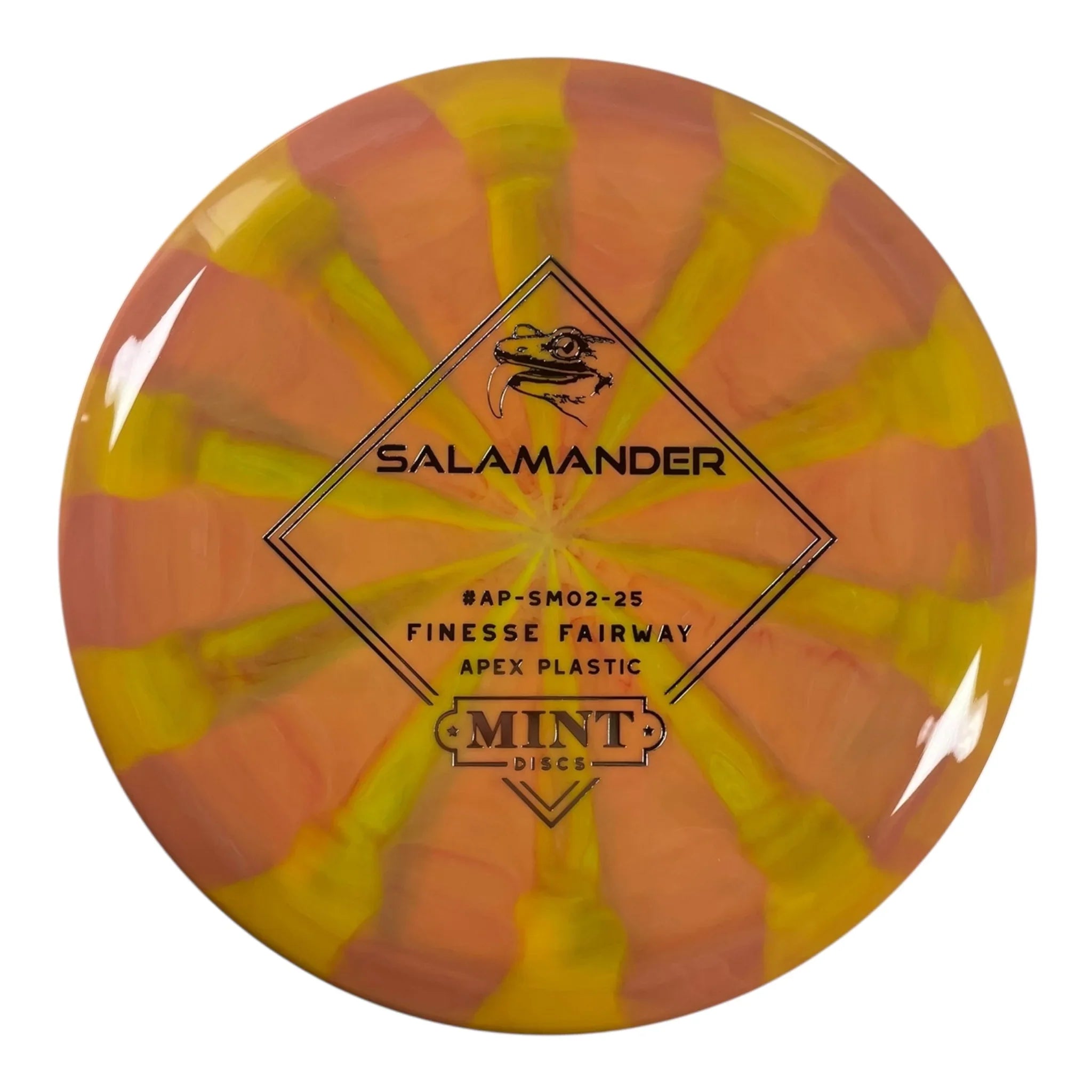 Mint Discs Salamander | Apex Swirl | Orange/Silver 174g Disc Golf