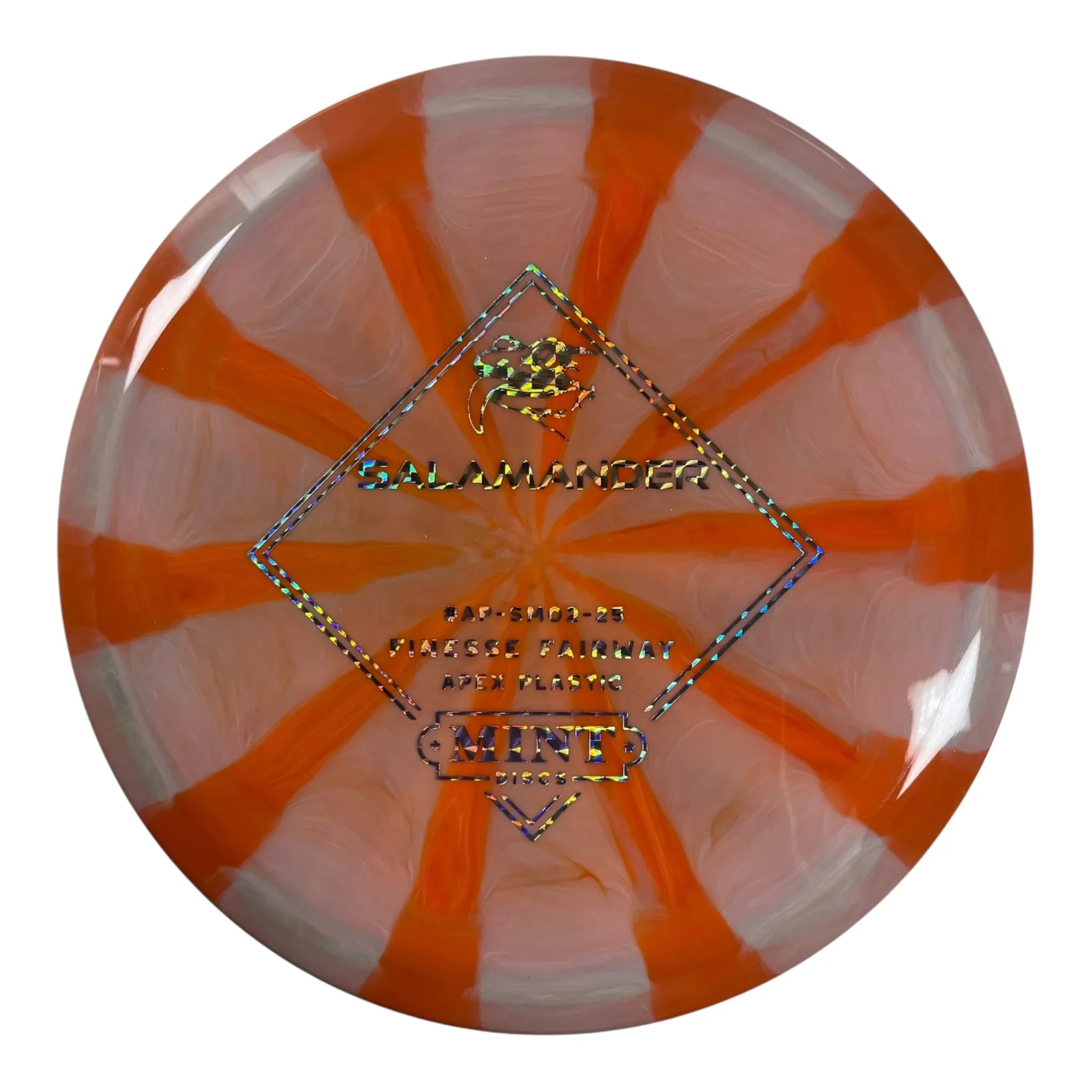 Mint Discs Salamander | Apex Swirl | Orange/Silver Holo 169g Disc Golf