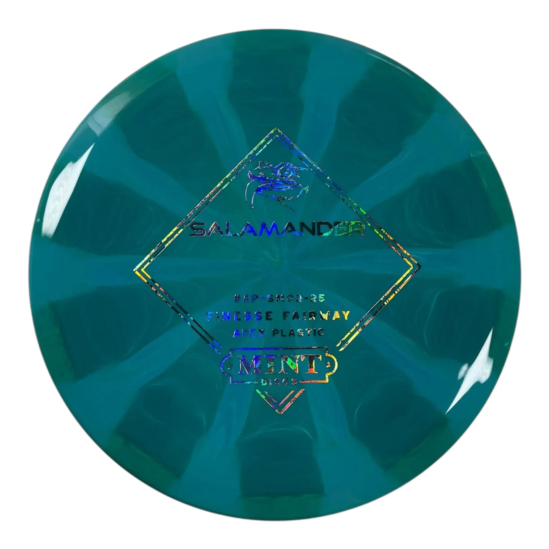 Mint Discs Salamander | Apex Swirl | Teal/Money 174g Disc Golf