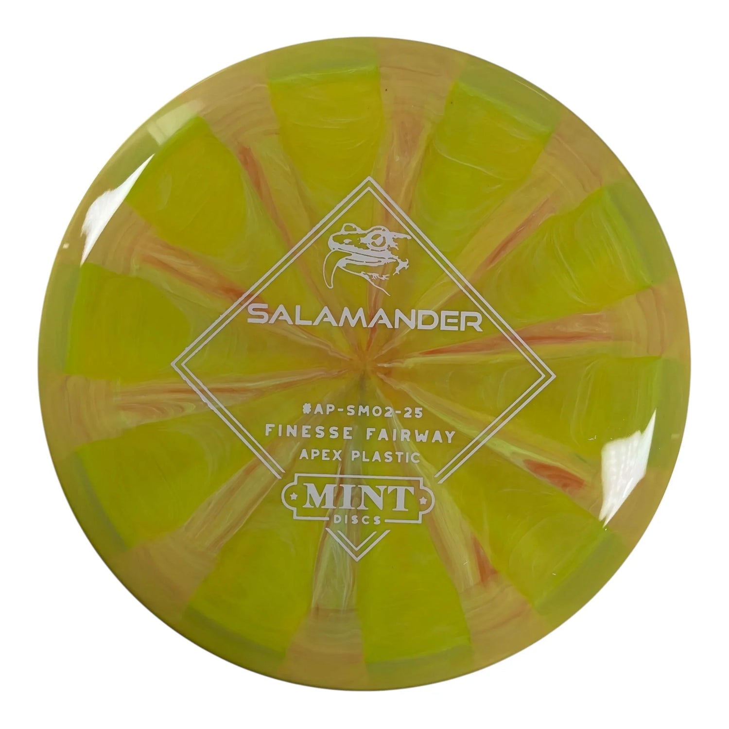 Mint Discs Salamander | Apex Swirl | Yellow/Pink/White 169g Disc Golf