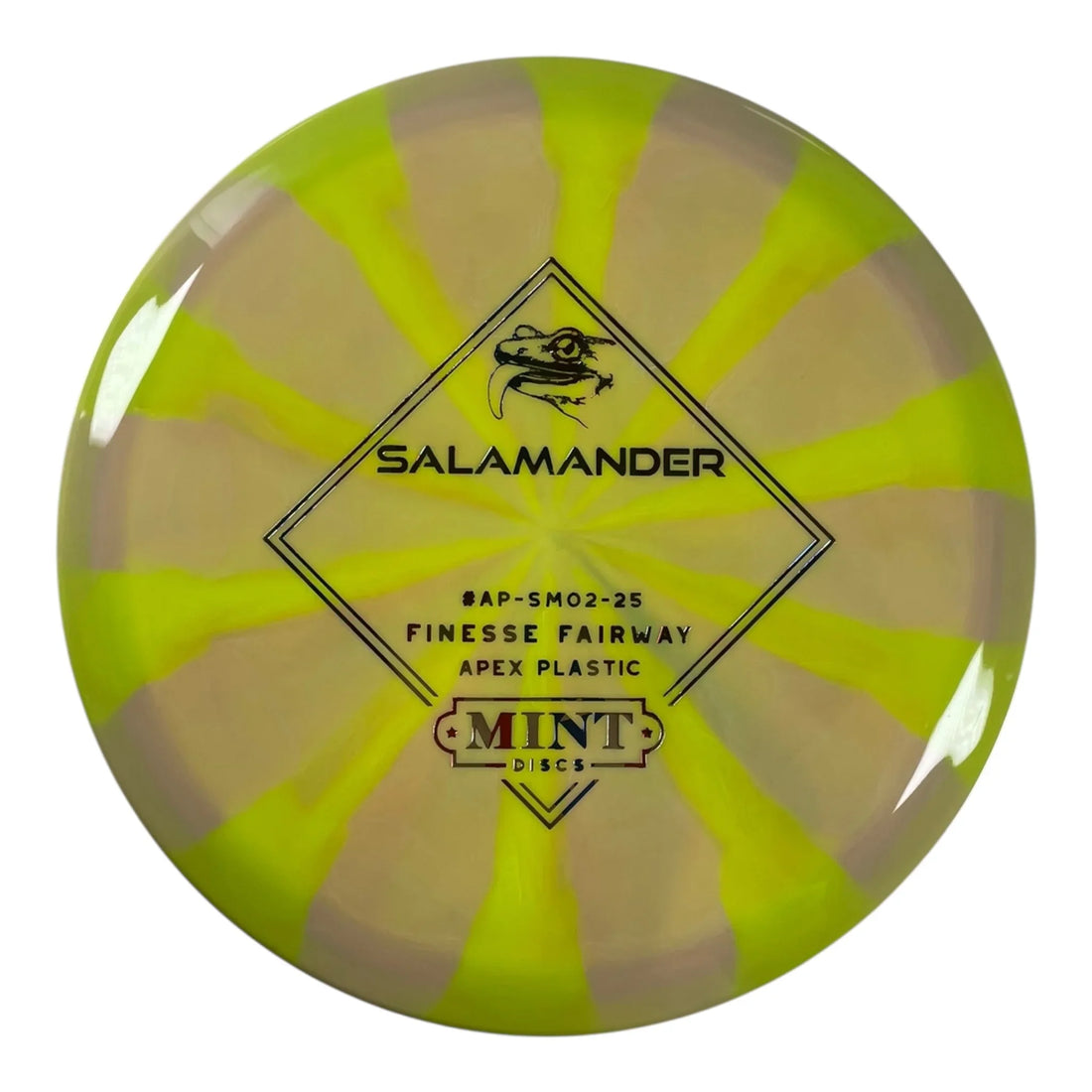 Mint Discs Salamander | Apex Swirl | Yellow/USA 174g Disc Golf