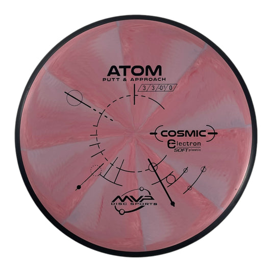 MVP Disc Sports Atom | Cosmic Electron Soft | Pink/Black 173g Disc Golf