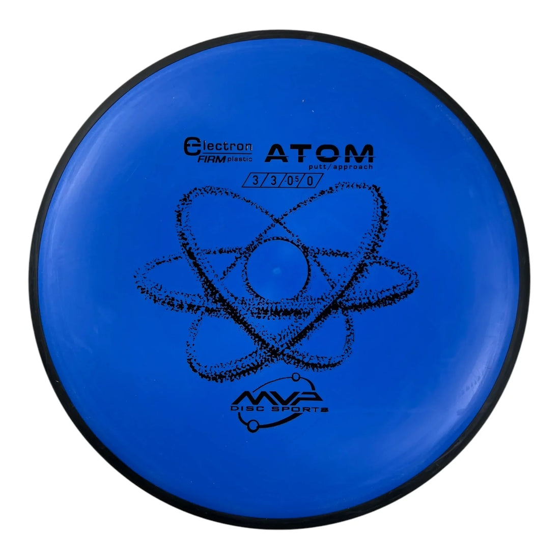 MVP Disc Sports Atom | Electron Firm | Blue/Black 168g Disc Golf