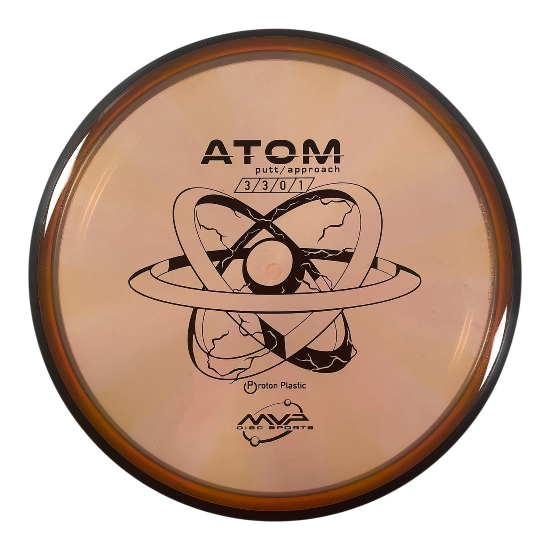 MVP Disc Sports Atom | Proton | Orange/Black 172g Disc Golf
