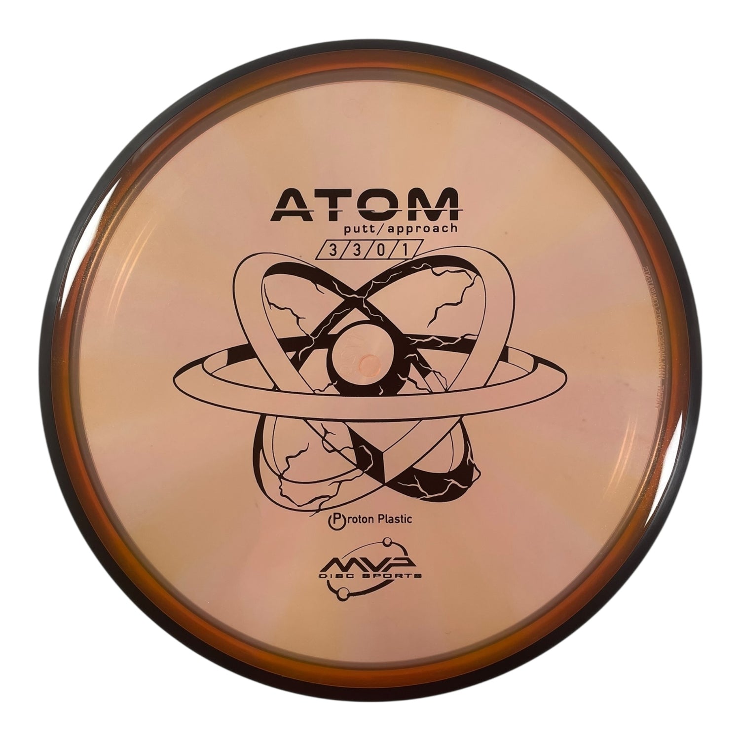 MVP Disc Sports Atom | Proton | Orange/Black 172g Disc Golf
