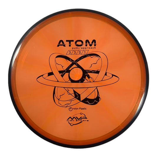 MVP Disc Sports Atom | Proton | Orange/Black 173g Disc Golf