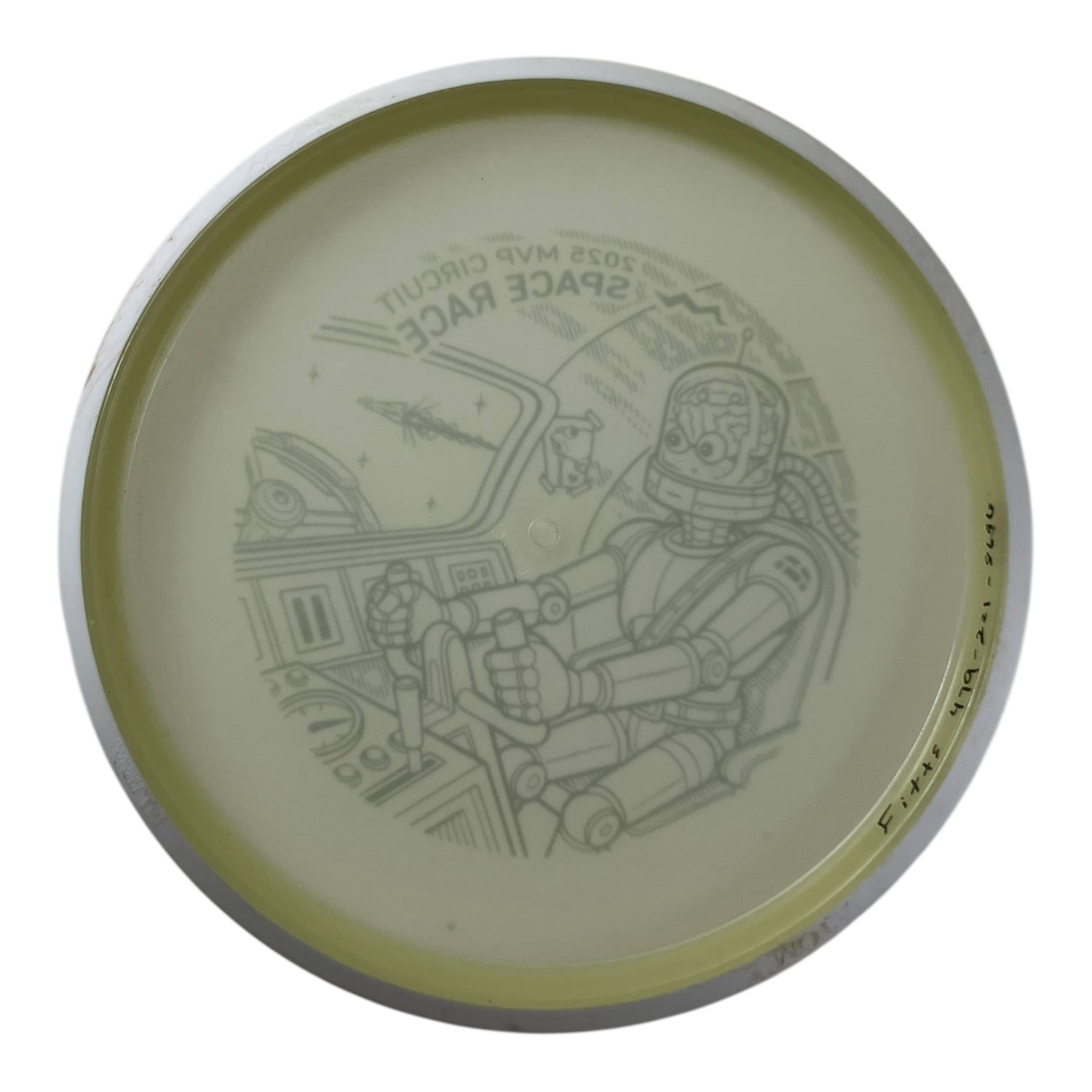 MVP Disc Sports Atom - Used Excellent | Eclipse | GreenGlow/Black 175g (Space Race 2025) Disc Golf