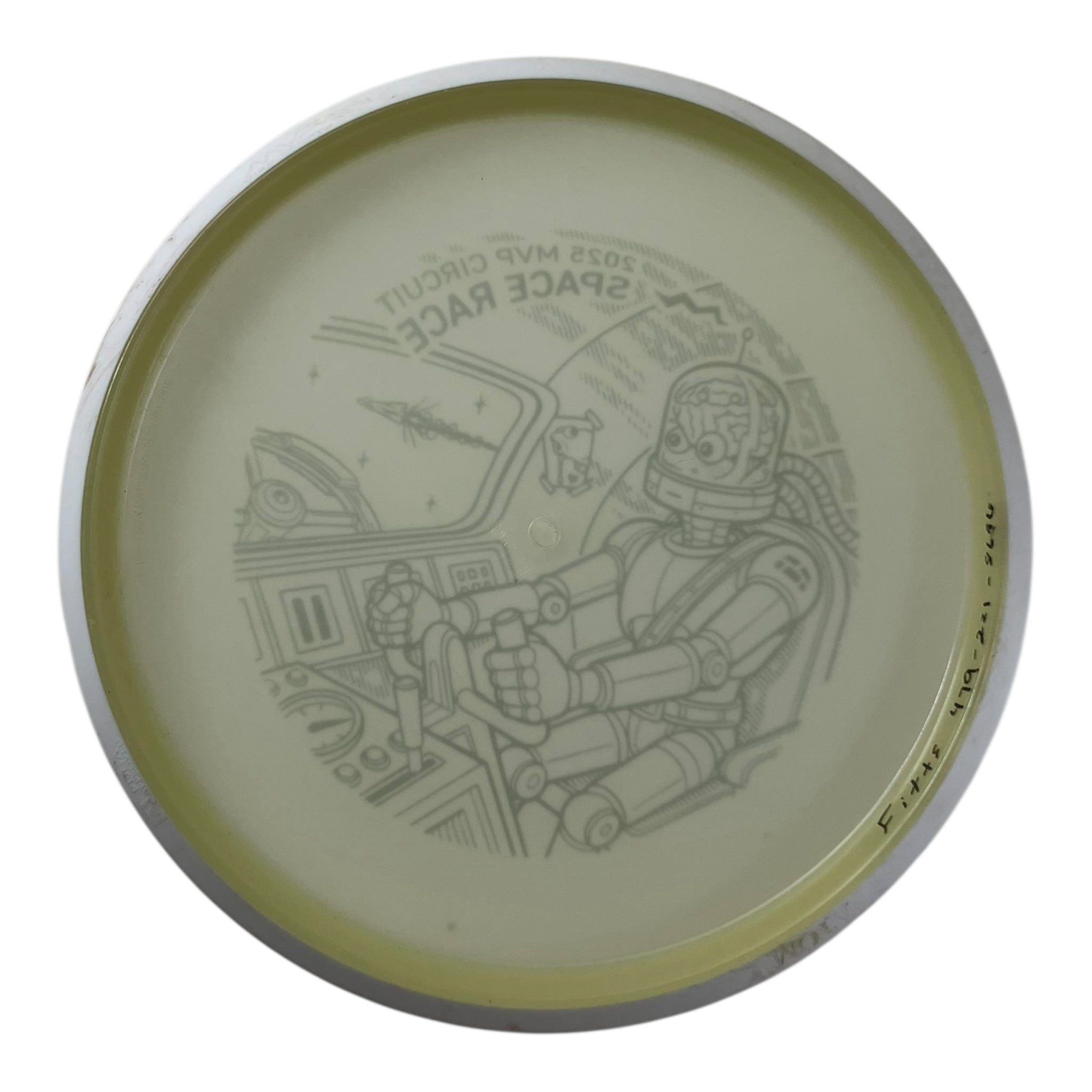 MVP Disc Sports Atom - Used Excellent | Eclipse | GreenGlow/Black 175g (Space Race 2025) Disc Golf