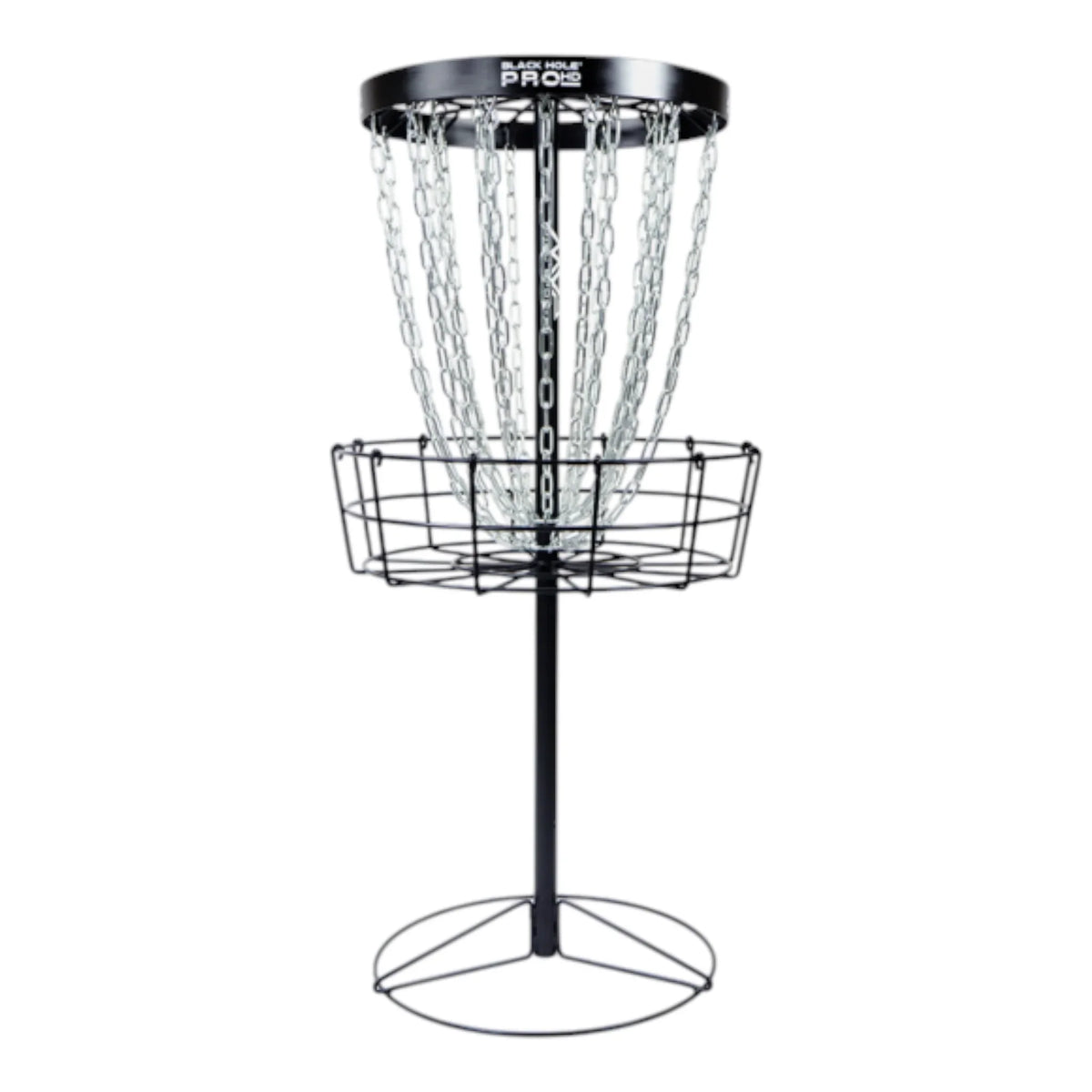 MVP Disc Sports MVP Black Hole Pro HD / with Transit Carrying Bag (Optional) - Portable Disc Golf Basket Disc Golf