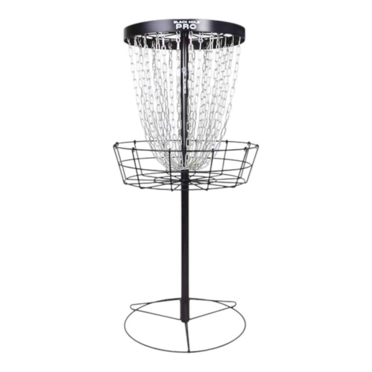 MVP Disc Sports MVP Black Hole Pro / with Transit Carrying Bag (Optional) - Portable Disc Golf Basket Disc Golf