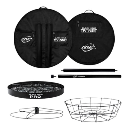 MVP Disc Sports MVP Black Hole Pro / with Transit Carrying Bag (Optional) - Portable Disc Golf Basket Disc Golf