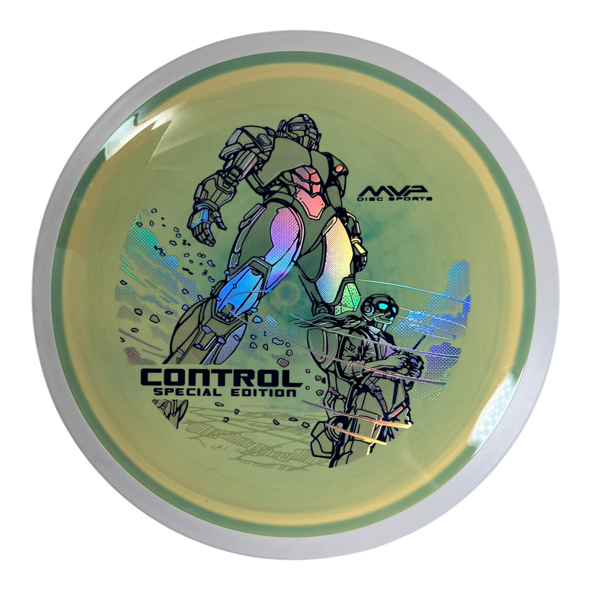 MVP Disc Sports Control | Neutron | Green/White 174g (Special Edition) Disc Golf