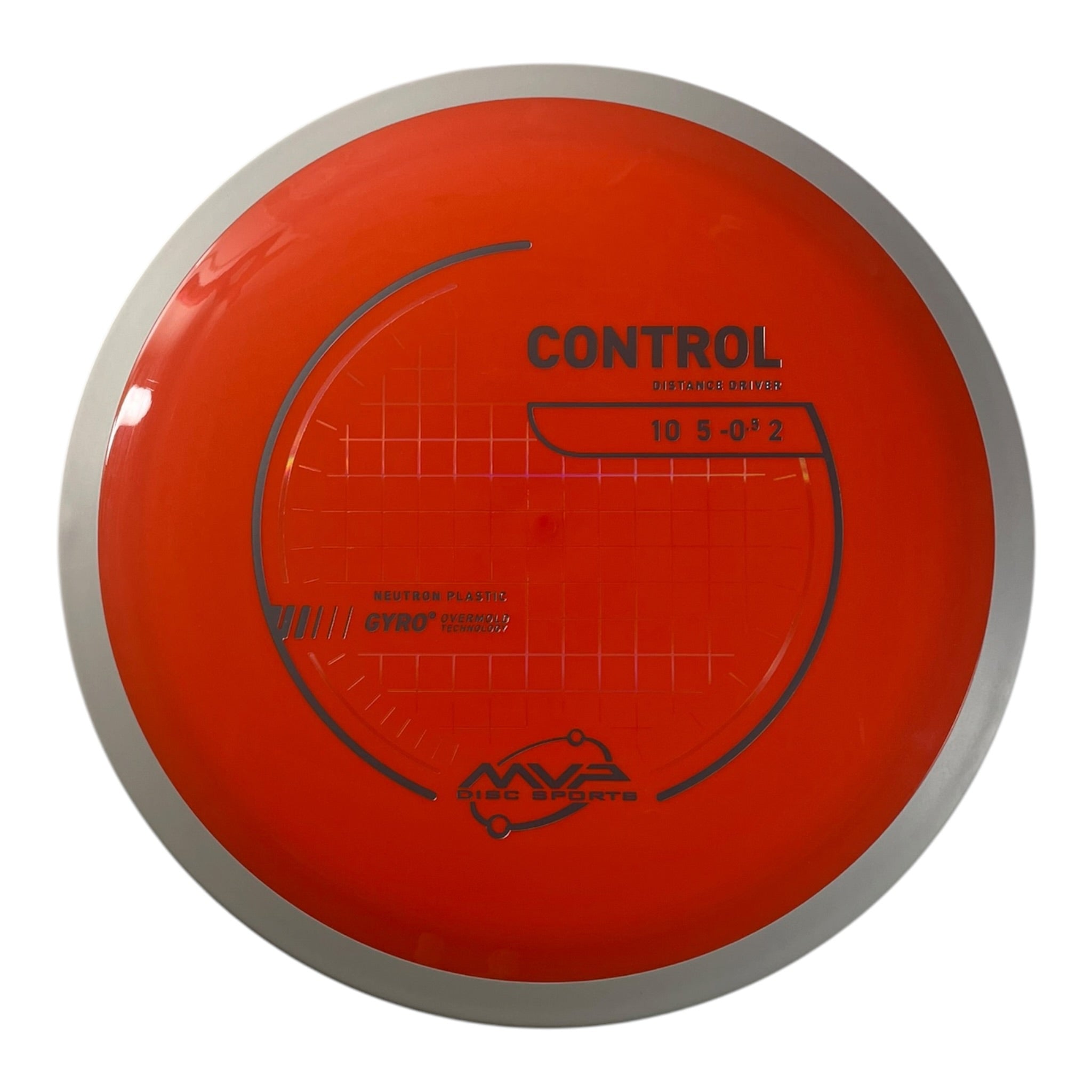 MVP Disc Sports Control | Neutron | Orange/White 174g (Project Lab Coat) Disc Golf