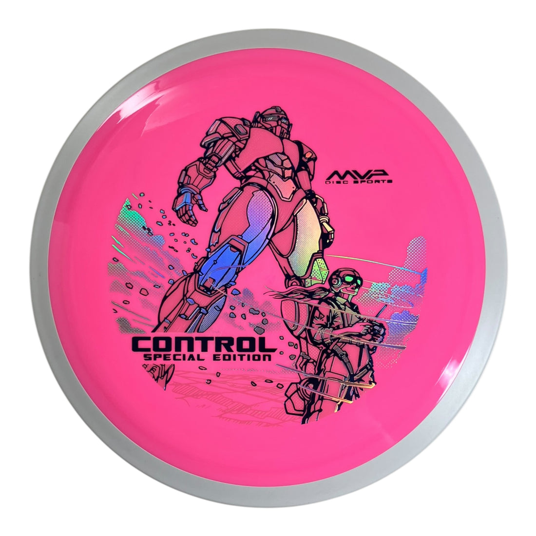 MVP Disc Sports Control | Neutron | Pink/White 174g (Special Edition) Disc Golf
