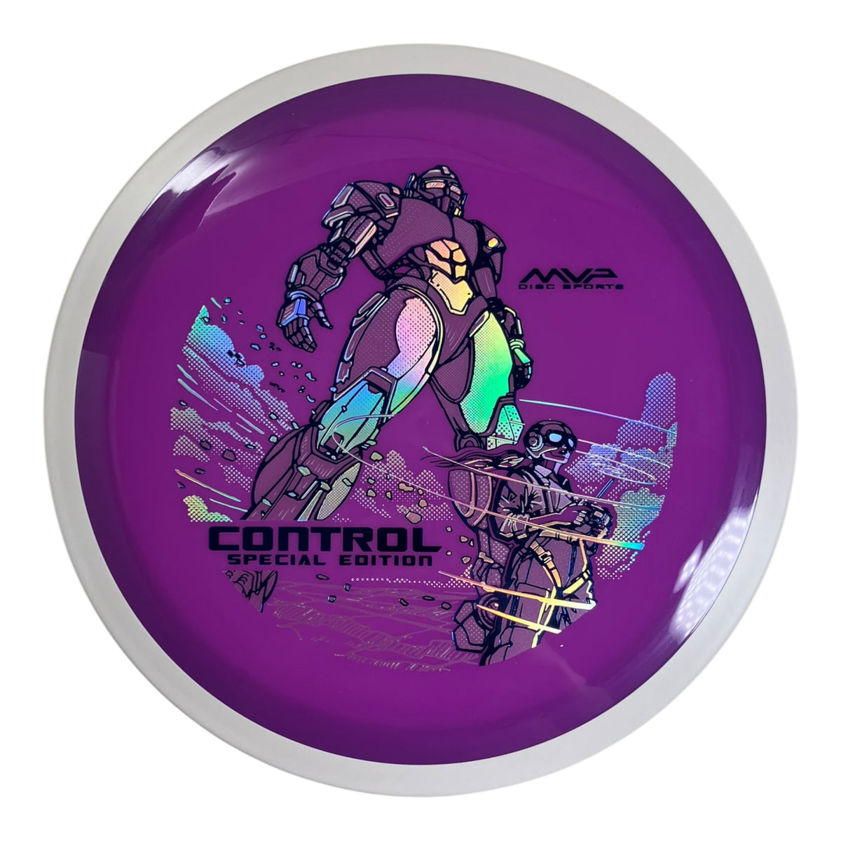 MVP Disc Sports Control | Neutron | Purple/White 174g (Special Edition) Disc Golf