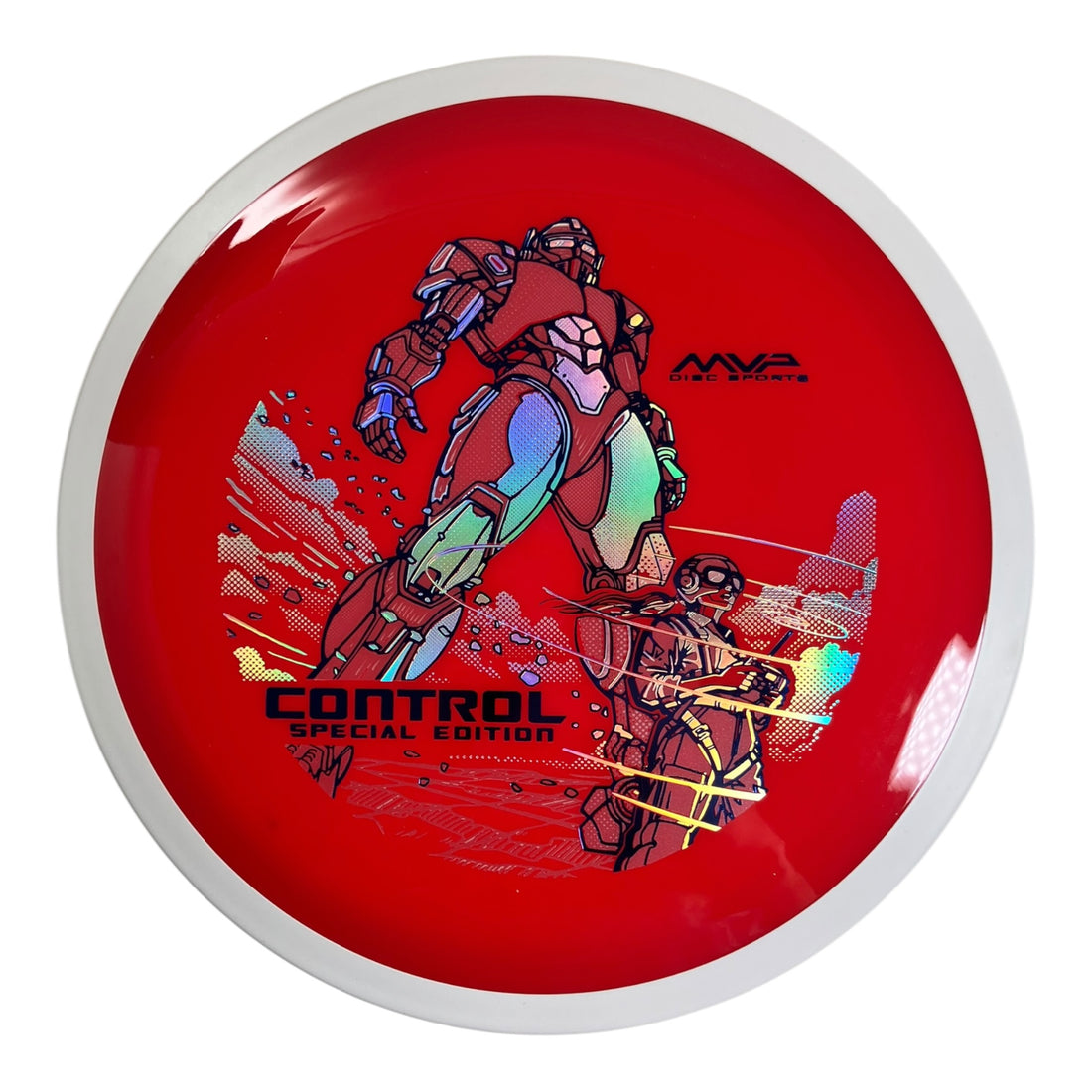 MVP Disc Sports Control | Neutron | Red/White 170-174g (Special Edition) Disc Golf