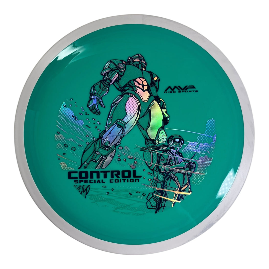 MVP Disc Sports Control | Neutron | Teal/White 171-174g (Special Edition) Disc Golf